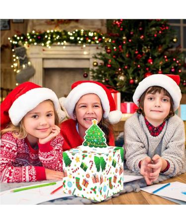 Christmas Cash Pull Box Paper Holiday Currency Holder Box | with 30 Bags Candy Box Holiday Cash Pull Package Box for Loved Person White - Buy Online on GoSupps.com