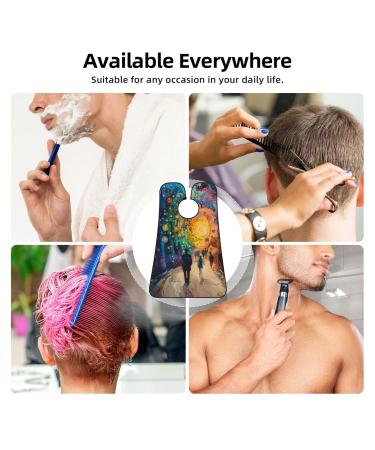 Walk Under the Stars Beard Bib Apron | Non-Stick Hair Catcher for Men | Perfect Shaving Gift | One Size Black - Buy Online on GoSupps.com