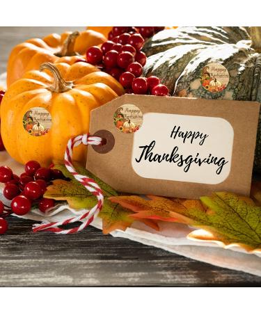 Heyfibro 500 Pcs Thanksgiving Pumpkin Stickers - Funny Fall Label Roll for Kids, Sealing, Packing & Parties - Buy Online on GoSupps.com