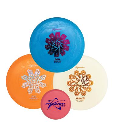 Prodigy Disc 200 Plastic Disc Golf Set | Beginner Frisbee Golf Discs Set | Set of 3 Discs | Includes Putter, Midrange, Fairway Driver, Mini | Perfect Beginner Disc Golf Starter Set (Colors May Vary)