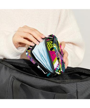 Abstract Geometric Period Bag - Sanitary Napkin Storage & Travel Makeup Pouch - Buy Online on GoSupps.com