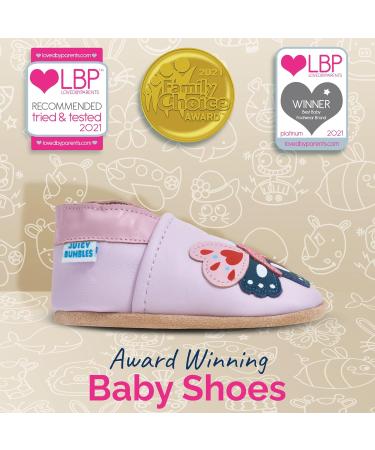 Soft Sole Leather Toddler Baby Shoes | Beth Butterfly Design | Girl Boy Walking Shoes 2-3 Years - Buy Online on GoSupps.com