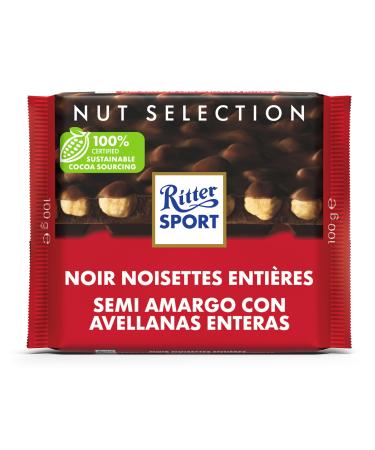 Ritter Sport pure whole hazelnuts 100 gr 10x | Total weight 1000 gr