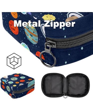 Buy Galaxy Space Solar Earth Mars Menstrual Pad Storage Bag - Portable Zipper Pouch for Teenage Girls & Women - Buy Online on GoSupps.com
