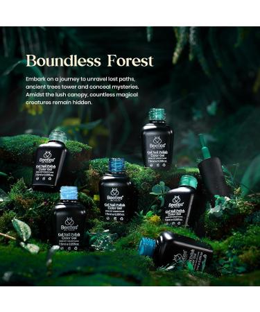 Beetles Green Gel Nail Polish Set - 6 Colors Forest Dark Green UV LED Soak Off - DIY Manicure Nail Kit for Home & Salon - Buy Online on GoSupps.com