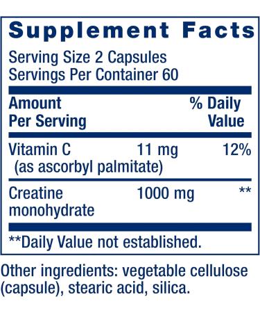 Life Extension Creatine Capsules 120 Count & L-Glutamine 500mg 100 Capsules Bundle for Muscle Health - Buy Online on GoSupps.com