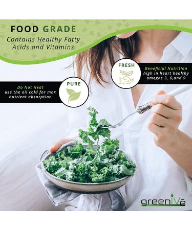 GreenIVe Flax Seed Oil - 100% Pure Cold Pressed High Omegas - 8 Fl Oz Exclusively on Amazon - Buy Online on GoSupps.com