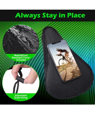 Zacro Gel Padded Bike Seat Cushion - Extra Soft Cover for Peloton & Indoor Cycling - Black Small - Buy Online on GoSupps.com