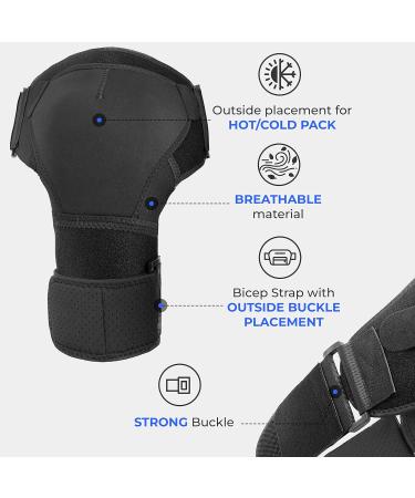 Shoulder Brace for Men | Pain Relief & Support for Torn Rotator Cuff Dislocation & Bursitis | Compression Stabilizer Sleeve (Black Medium - Buy Online on GoSupps.com