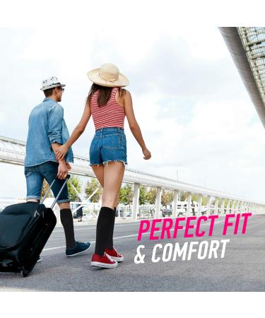 CFA V1 Quality Compression Socks for Men & Women - Ideal for Running Gym Cycling | Sustainable Danish Design - 2 Pairs Black/Gray - Buy Online on GoSupps.com