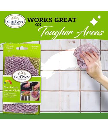 Non-Scratch Dish Scrubbers (6Pcs) - Heavy Duty Cleaning Pads for Dishes & Pots - Replaces Kitchen Sponges - Alternative Dish Washing Scrubber Pack (6pcs) - Buy Online on GoSupps.com