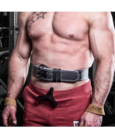 AQF Not Padded Train Aid | Strength Training Lifting Straps for Bodybuilding & Powerlifting | Brown Leather Wristwear for Fitness & Cross Training - Buy Online on GoSupps.com