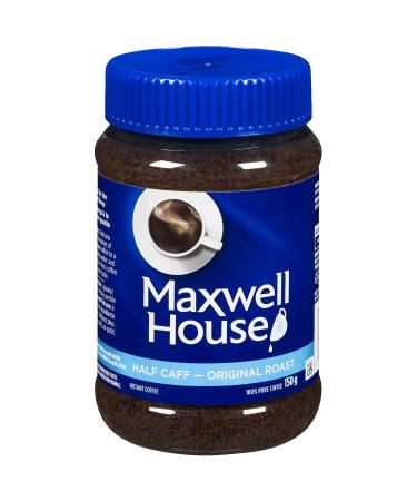 Maxwell House Half Caff Original Roast Instant Coffee 150g Half Caff 150 g (Pack of 1)