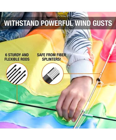 Large Diamond Kite for Kids - Lightweight, Easy to Assemble, Soars High in Low Winds - Ideal for Outdoor Fun with Friends & Family! - Buy Online on GoSupps.com