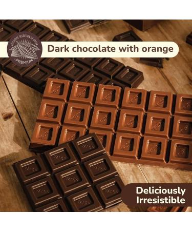 CHOCOLATES VALOR Dark Chocolate 70% Cocoa with Orange Pieces without Added Sugar/Gluten 100 g - Buy Online on GoSupps.com