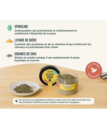 Wolf Belly - 100% Natural Anti-Itch Probiotic for Dogs (60 g) Soothes Atopic Dermatitis and Eczema Brewer's Yeast Powder Rich in Omega 3 and Vitamin B Healthy Skin - Made in Europe - Buy Online on GoSupps.com