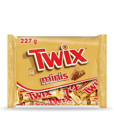 TWIX - Mini bars milk chocolate, caramel and biscuits - 10 mini bars - 227g