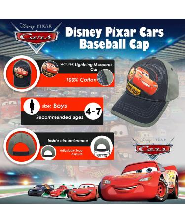 Disney Pixar Lightning McQueen Cars Grey Boys Baseball Cap - Age 4-7 - Buy Online on GoSupps.com