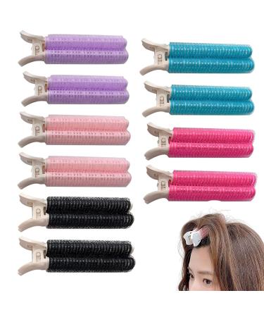 Volumizing Hair Clips  10PCS Velcro Clips for Hair  Root Clips for Hair Volume  Fluffy Hair Volumizer Clips  Instant Hair Volumizing Clips for Women. (Black  Pink  Blue  Purple Red)