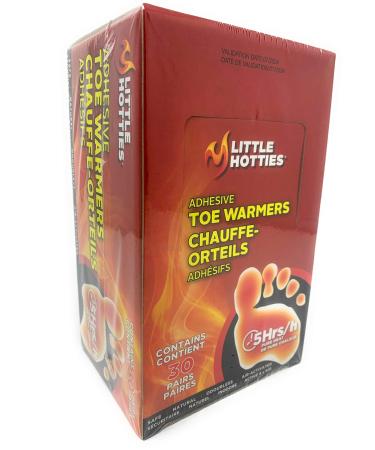 Little Hotties Adhesive Toe Warmers, 30 Pairs 30 Count (Pack of 1)