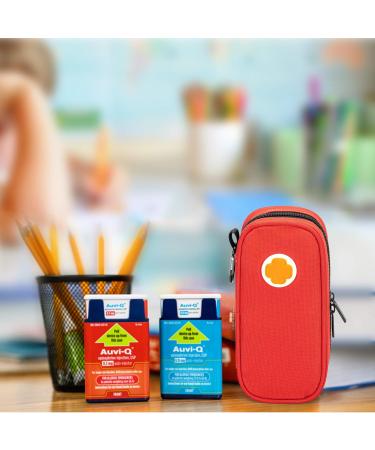 Curmio Red Cooling Bag for Insulin & Adrenaline - Travel Storage for AUVI-Q & EpiPen - Buy Online on GoSupps.com