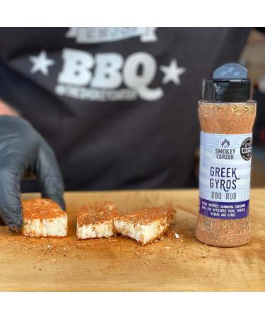 Greek Gyros BBQ Rub Shaker | The Smokey Carter | Create that authentic Greek street food at home | Gyro shawarma seasoning for kebabs and rotisserie - Buy Online on GoSupps.com