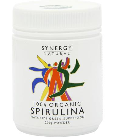 Synergy Natural Organic Spirulina Powder 200g - Pure Superfood Supplement - Buy Online on GoSupps.com