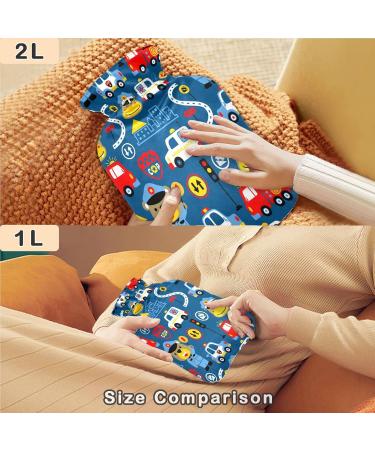NAANLE Cartoon Bear 1L Heat Bottle - Transparent Hot Water Bottle for Bed | Hand & Foot Warmer | Pain Relief & Cold Therapy - Buy Online on GoSupps.com