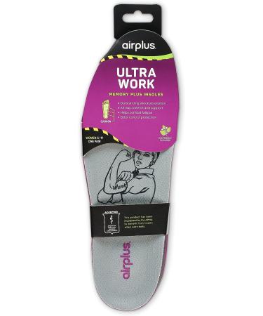 Airplus Ultra Work Memory Plus Insoles for Women - Size 5-11 - Buy Online on GoSupps.com