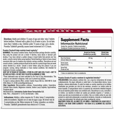 Prunelax Ciruelax Laxative Tablets 24 ea - Pack of 2 | Fast-Acting Constipation Relief - Buy Online on GoSupps.com