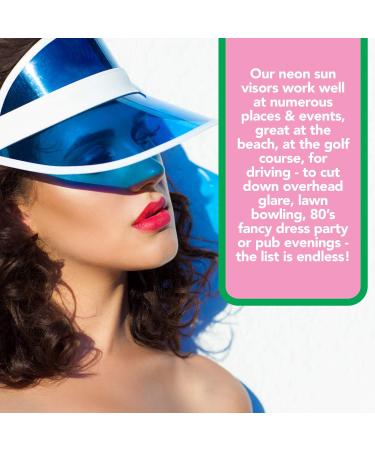 Shop Bramble 12 Retro Sun Visors | 80s & 90s Neon Caps for Ultimate Style | International Shipping Available - Buy Online on GoSupps.com