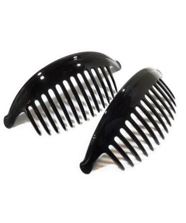 niavida 2 x plug-in comb puristic black 17 cm - made in France - plug-in comb LARGE - Buy Online on GoSupps.com