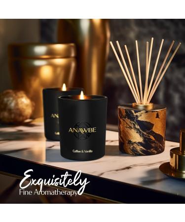 Luxury Coffee & Vanilla Candle - Scented Soy Candles for Men | Long-Lasting 45-Hour Aromatherapy | Stylish Gift Box & Vessel - Buy Online on GoSupps.com