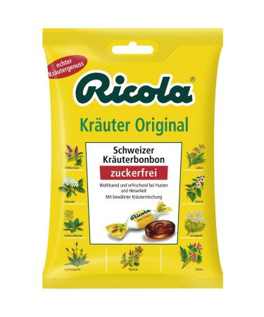 Ricola Herbal Throat Drops Original Sugar-Free (3 x 75 g)