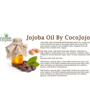 Dr Joe Lab Jojoba Oil - 100% Pure Cold Pressed Extra Virgin - Moisturizes & Nourishes Hair Skin Body Nails & Beard - 1 Gallon (128 Oz) - International Shipping Available - Buy Online on GoSupps.com