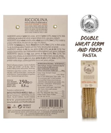 Morelli High Fiber Mafaldine & Reginette Pasta Duo from Italy - 8.8oz (Pack of 2) - Buy Online on GoSupps.com