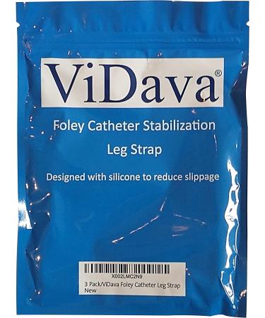 ViDava 3 Pack Foley Catheter Leg Strap with Silicone - Secure Your Catheter - 23 x 2 - Reduce Slipping - Buy Online on GoSupps.com