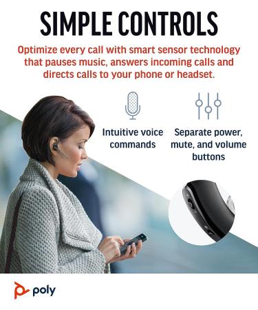 Poly Voyager Legend Wireless Headset - Bluetooth with Noise-Canceling Mic, Voice Controls, and Ergonomic Design - Buy Online on GoSupps.com