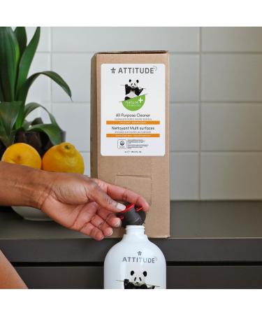 ATTITUDE All Purpose Cleaner - EWG Verified Vegan & Naturally Derived Multi-Surface Spray Citrus Zest Bulk Refill (2 Pack 135.26 Fl Oz) - Eco-Friendly Cleaning Solution - Buy Online on GoSupps.com