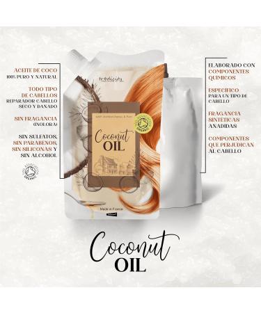 Coconut Oil Hair Mask & Conditioner for Dry, Damaged, Dyed, and Frizzy Hair - 1000 ml - Buy Online on GoSupps.com