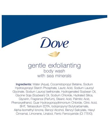 Dove Gentle Exfoliating Body Wash 22oz, Pack of 2 - Visibly Smoother Skin, Washes Away Bacteria, Nourishing Formula - Buy Online on GoSupps.com
