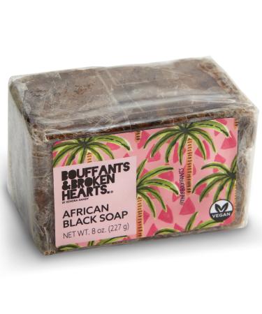 Authentic African Black Soap Bar | Cleansing and Nourishing Black African Soap Bar| Acne Bar Soap with Shea Butter and Coconut Oil (8oz) 8 Ounce
