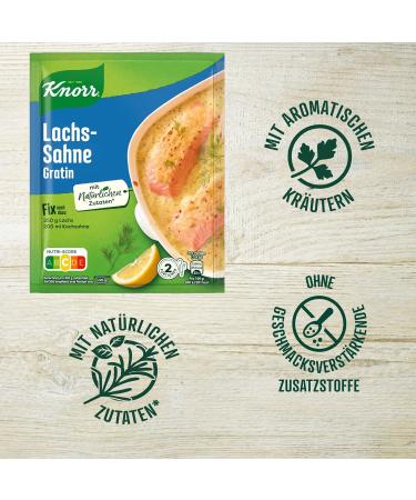 Knorr Salmon Cream Gratin Mix - Delicious Casserole with Natural Ingredients | 2 Portions (28g) - Buy Online on GoSupps.com