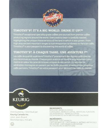 Timothy's World Breakfast Blend Coffee K-Cups for Keurig Brewers 96 Count - Buy Online on GoSupps.com