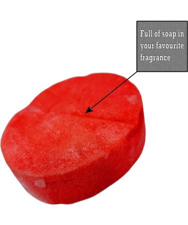 Rose Perfume Exfoliating Soap Sponge - Vegan & Cruelty-Free - Buy Online on GoSupps.com
