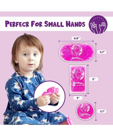 Kids Unicorn Ice Packs - Reusable Boo Boo Relief Set for Toddlers & Babies - Buy Online on GoSupps.com