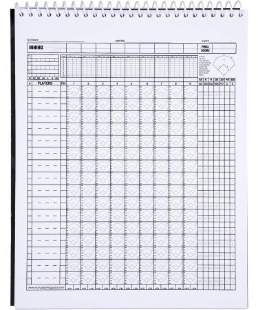 Murray Sporting Goods Baseball & Softball Scorebook - 35 Games - Side by Side Score Keeping Book for Stats - Adult, Youth & Little League - Buy Online on GoSupps.com