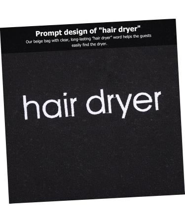 MUSISALY Hair Dryer Storage Bag Hotel Hair Dryer Bag Drawstring Bag Hair Dryer Organizer Hair Dryer Travel Bag Hotel Storage Bag Hair Dryer Supplies Guest Room Supplies Storage Organizer 33.00X30.00X0.50CM Black - Buy Online on GoSupps.com