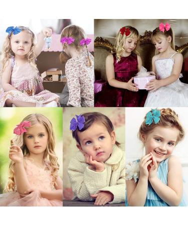 80-Pack Soft Hair Clips for Girls & Toddlers - 3-Inch Loop Clips in 40 Colors - Perfect Gifts & Hair Jewelry - Buy Online on GoSupps.com