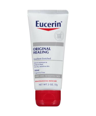 Eucerin Original Healing Cream - Fragrance Free Rich Lotion for Extremely Dry Skin - 2 oz. Tube